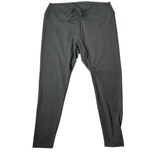 Pink Victoria’s Secret Grey Yoga Pant XXL Tie Bow Active Fitted Stretch Legging